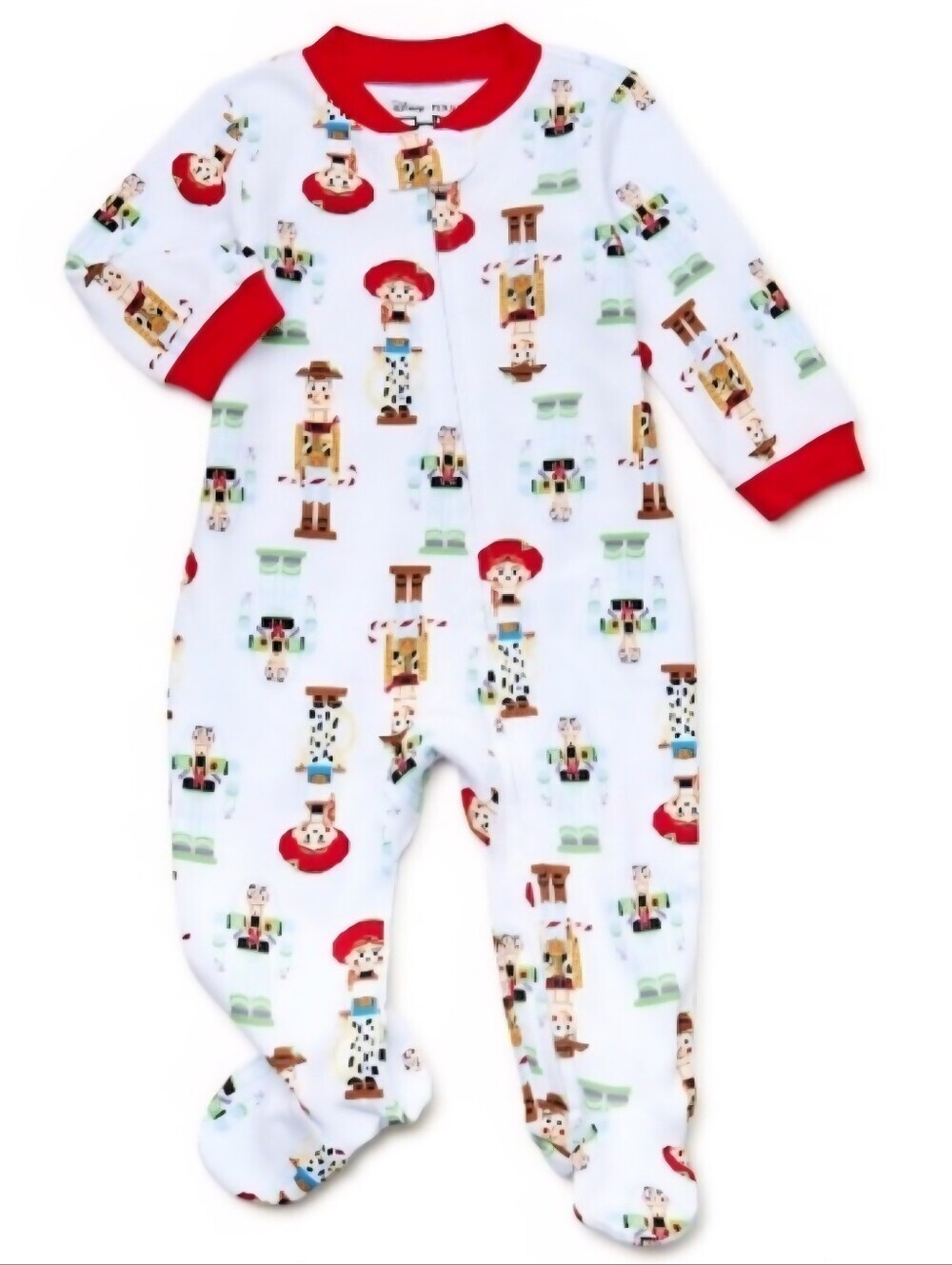 DISNEY PIXAR Toy Story Woody & Jessie Nutcracker Christmas Footie Sleeper 3-6M